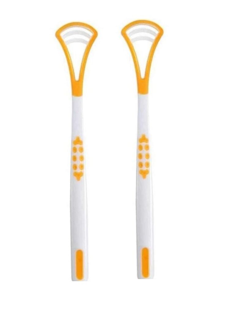 SOSEKO 2 Pcs Tongue Scraper Oral Cleaner Mouth Brush Fresh Breath Maker - Image 2