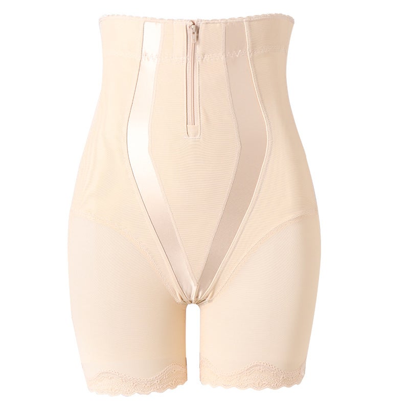 High-Waist Shaper Panties Ceramic Slimming Underwear 998# skin color