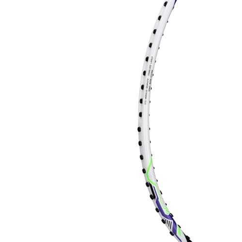 Li-Ning Carbon Fibre Halbertec Motor Unstrung Badminton Racquet||80-84Grams|Maximum String Tension - 31Lbs (4UG5),White - Image 4