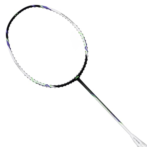 Li-Ning Carbon Fibre Halbertec Motor Unstrung Badminton Racquet||80-84Grams|Maximum String Tension - 31Lbs (4UG5),White - Image 2