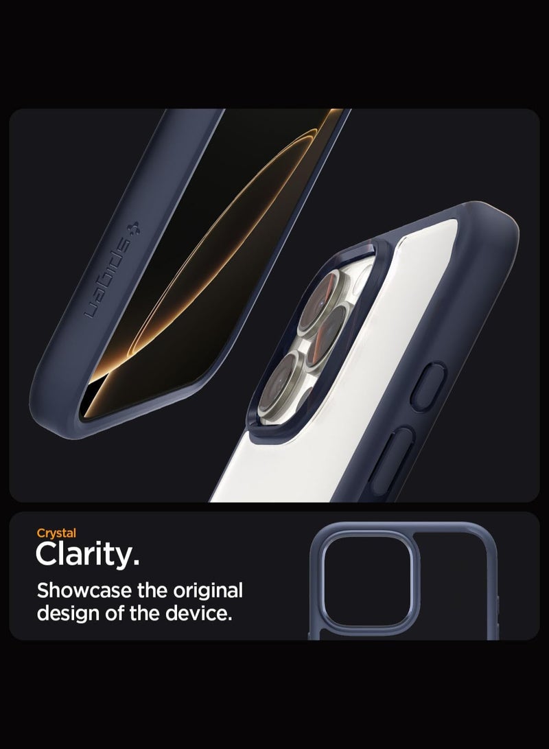 Spigen Ultra Hybrid iPhone 16 Pro Case Cover (2024) - Navy Blue - Image 4