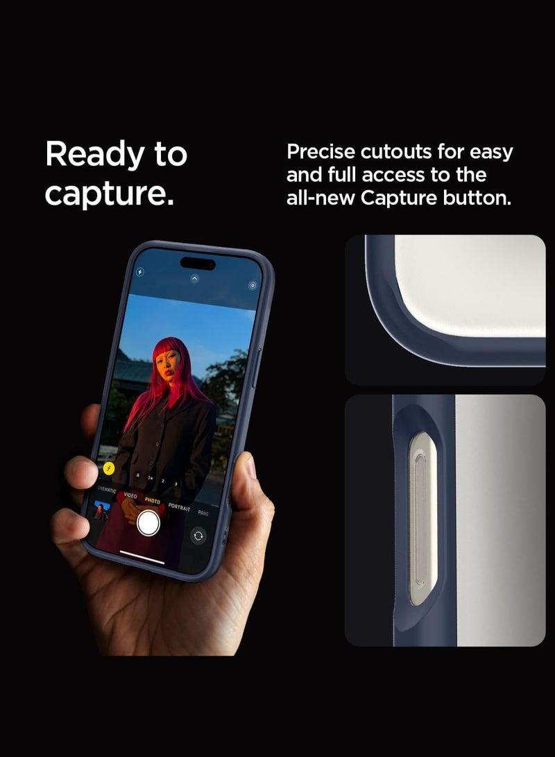 Spigen Ultra Hybrid iPhone 16 Pro Case Cover (2024) - Navy Blue - Image 5