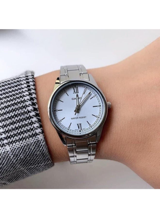 CASIO Stainless Steel Analog Wrist Watch LTP-V005D-2B3UDF - Image 3