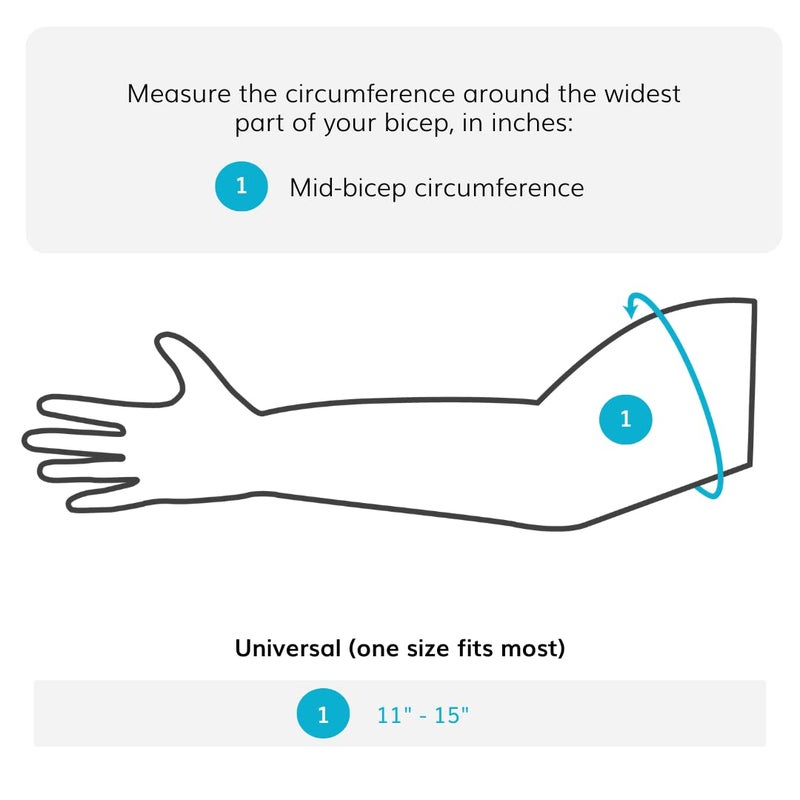 BraceAbility Bicep Band - Upper Arm Compression Sleeve Support Brace for Tendonitis Treatment, Tears, Swelling Relief, Injuries, Tendon Rupture, Brachii Muscle Strains, Tricep Pain Wrap (One Size) - Image 2