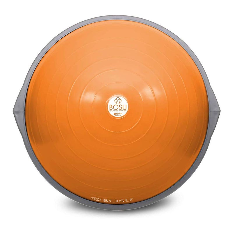 BOSU Balance Trainer 65cm Original OrangeGray Gymnastics 300lbs Capacity Rubber