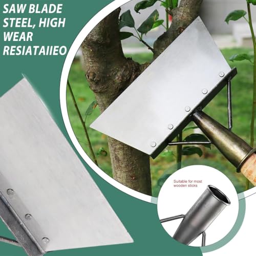 KRUFE® Heavy Duty Hand Weeder for Weed Removal, Clean Up Animal Waste, Large Metal Shovel Scraper, Mud Remove Tool with Anti-Splash Panel, Gardening Tools for Home Garden(Without Handle) - Image 3