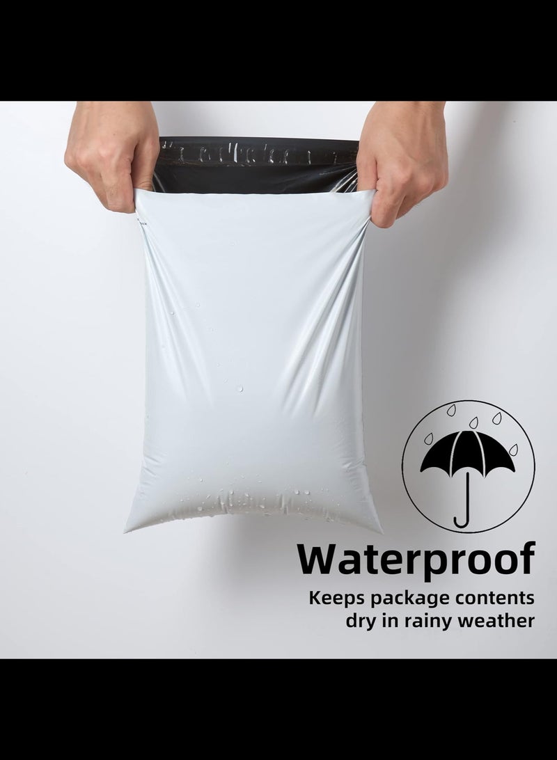 Generic 100 Pcs Medium Shipping Bags for Clothing Mailing Bags with Strong Self-sealing Adhesive Waterproof and Tear-Proof Postal Bags in White,30x37.5+4.5cm  - Image 4