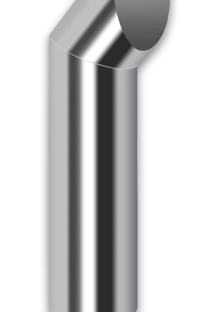 FGJQEFG Polished Stainless Steel Diesel Exhaust Tip - Image 1