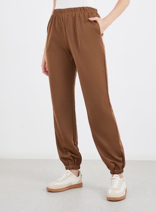 Styli Elasticated Waistband Straight Fit Joggers - Image 2