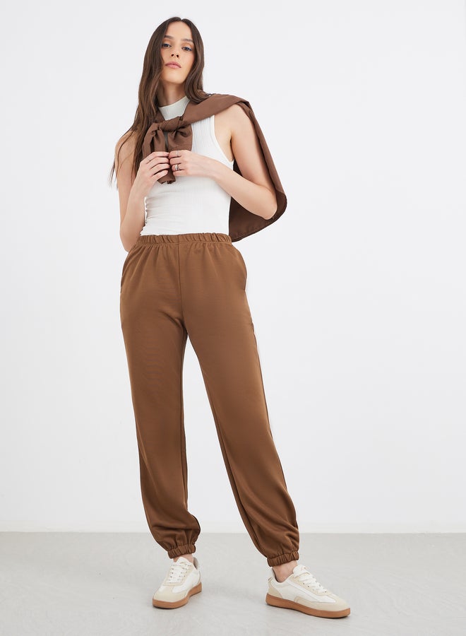 Styli Elasticated Waistband Straight Fit Joggers - Image 1
