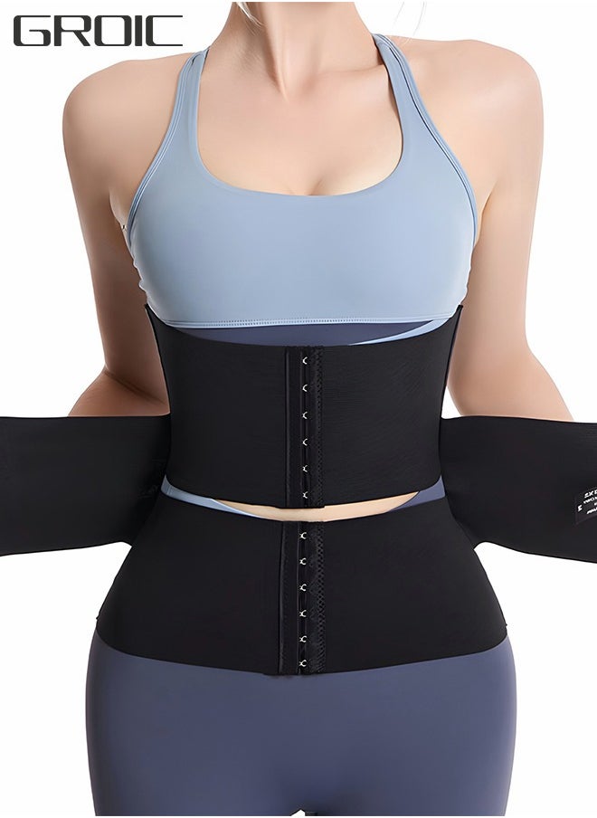 GROIC Waist Trainer Workout Waist Cincher Trimmer Adjustable Workout Girdle Body Shaper Underbust Waist Corsets Tummy Control Hourglass Body Shapewear M  - Image 1