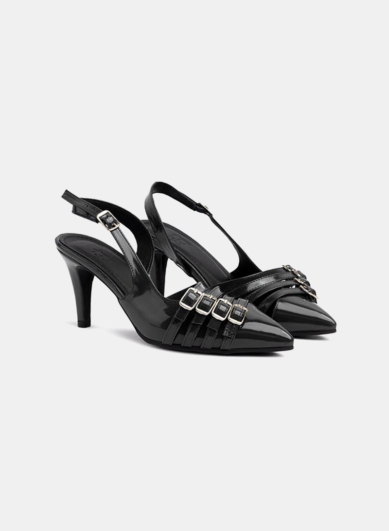 TGS Quad Cross Buckle Slingback Heel - Image 1