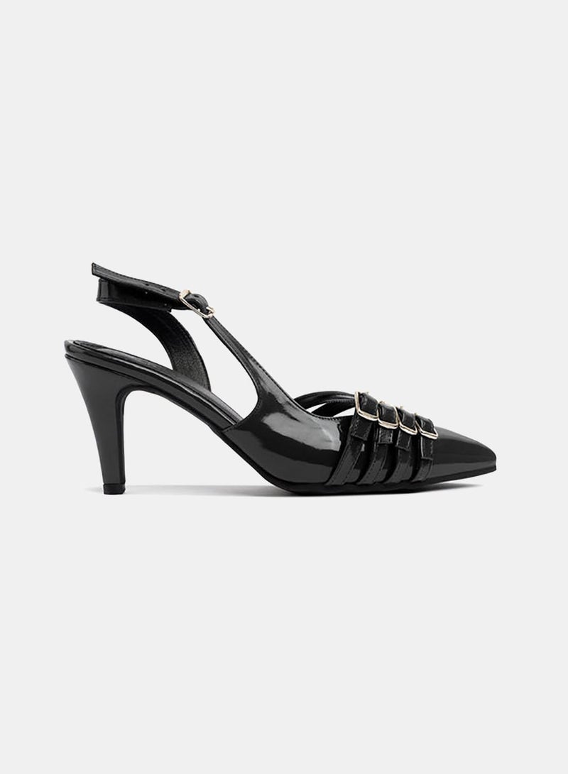 TGS Quad Cross Buckle Slingback Heel - Image 2