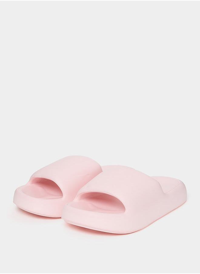 Styli - Solid Thick Band Platform Slides - Image 1