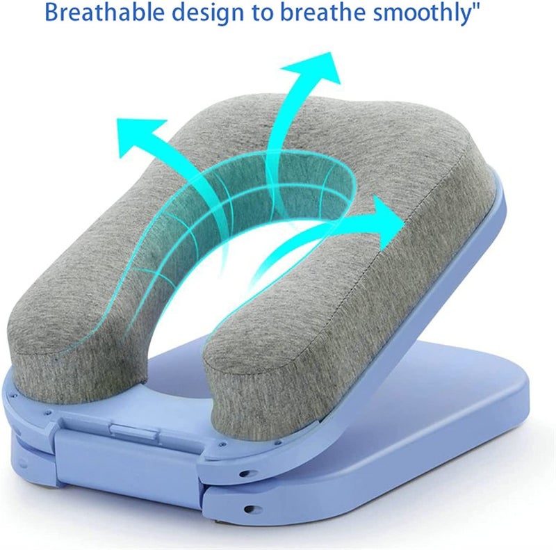 Styxon Nap Pillow - Foldable U-Shaped Artifact Office Desk for Students Lunch Break Adult Nap Pillow Lunch Break Pillow for Sleeping Pillow for Airplanes, Train, Car, Office, Outdoor | Pink - Image 2