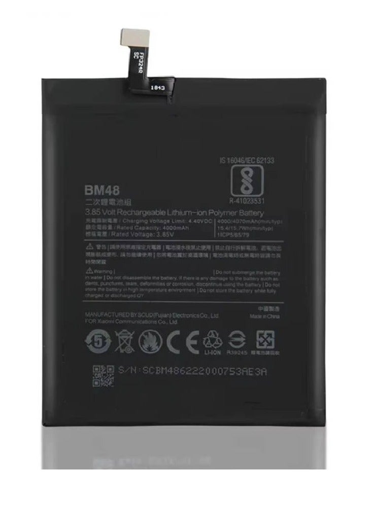 جينيكست بطارية بديلة أصلية عالية الجودة لهاتف Xiaomi Mi Note 2 (BM48) - أسود - Image 2