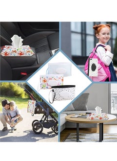 ECVV 6 Pack Refillable Baby Wet Wipe Pouches Portable Travel Wipes Dispenser Reusable Wet Wipe Bag Eco Friendly and Lightweight Travel Baby Wipes Container With Sealed Zipper  - Image 3