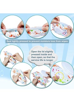 ECVV 6 Pack Refillable Baby Wet Wipe Pouches Portable Travel Wipes Dispenser Reusable Wet Wipe Bag Eco Friendly and Lightweight Travel Baby Wipes Container With Sealed Zipper  - Image 5