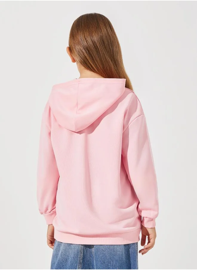 Styli Cartoon Figure Print Hoodie