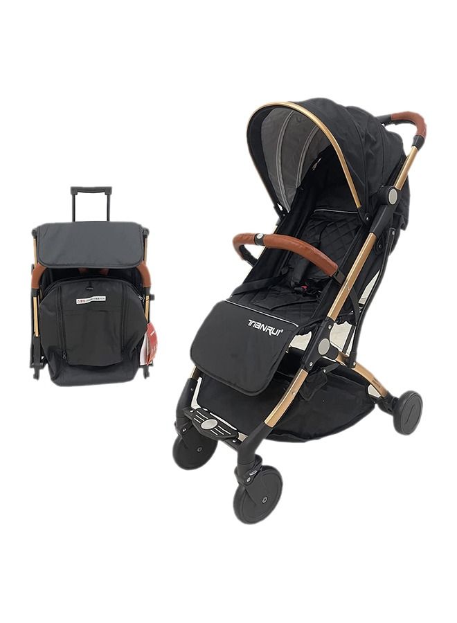 ليموس عربة أطفال محمولة للسفر للأطفال من سن 6 أشهر إلى 3 سنوات (أسود) - Image 1