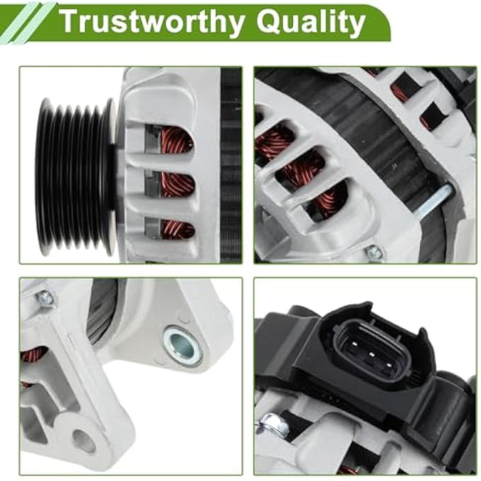 HOPESPANNER Car Alternator for Hyundai Accent 2012-2017 High Performance 90A 12V 1 Piece No. 373002B300 - Image 4