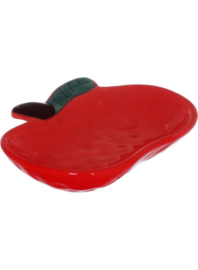 Alsaif Porcelain Serving Plate 12.3 X 10.6 X 2.8 Cm Apple Red - Image 4