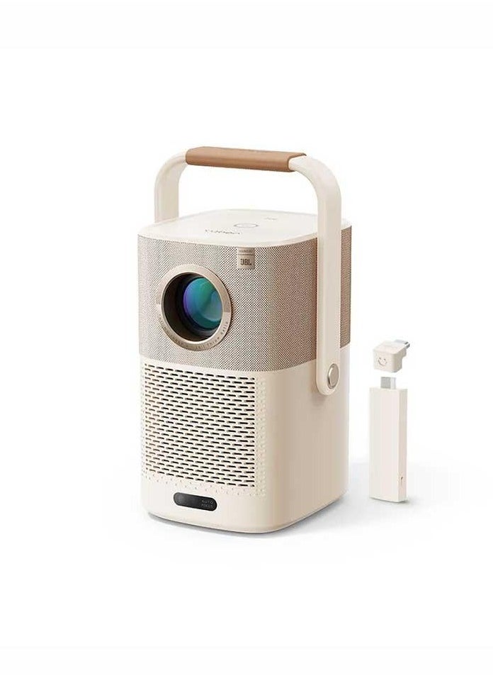 Yaber - Portable mobile projector with a built-in battery, dual 5W JBL speakers, and a USB dongle for TV with Android system. - Image 1