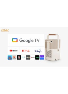 Yaber Portable mobile projector with a built-in battery, dual 5W JBL speakers, and a USB dongle for TV with Android system.  - Image 4