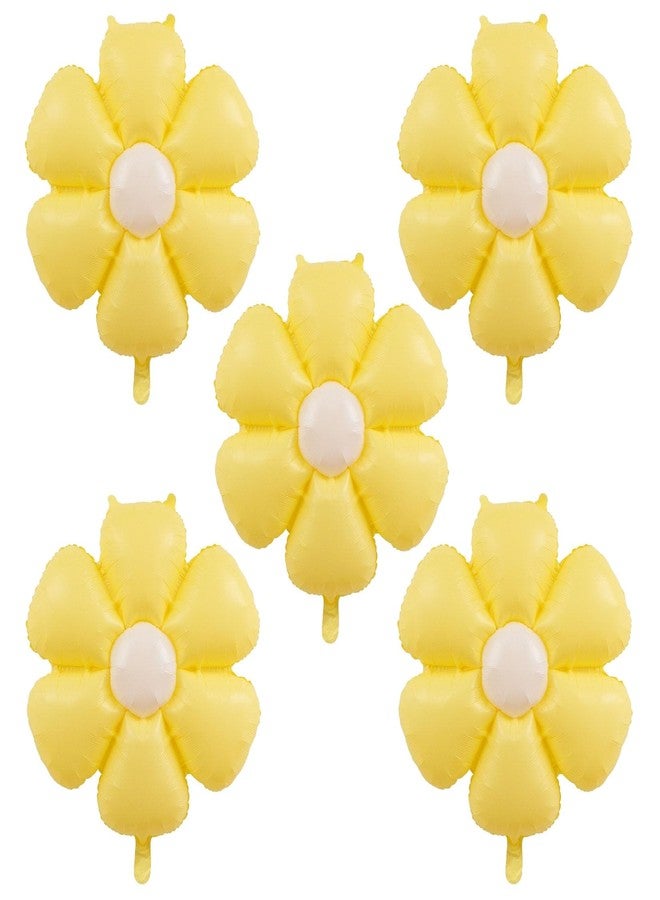 PLAP Flowers Birthday Party Balloons Daisies Happy Birthday Party Decorations (Yellow) - Image 1