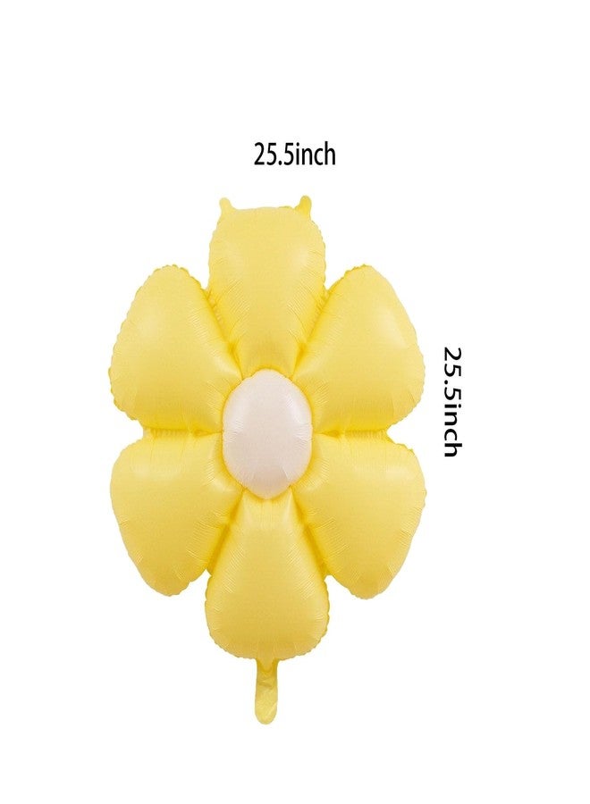 PLAP Flowers Birthday Party Balloons Daisies Happy Birthday Party Decorations (Yellow) - Image 3