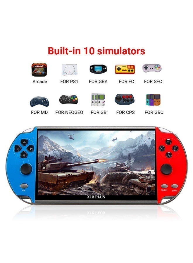 7.1Inch Handheld Game Console, IPS Screen Video Game Player, Retro Game Console Built-in 10000 Games For GBA GBC NES GBC - Image 4