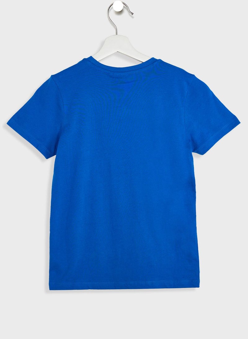 Hummel Kids Karlo Logo T-Shirt - Image 2