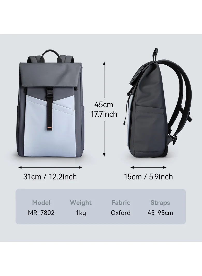 MARK RYDEN MARK RYDEN 7802 Urban Vitality Fashion Backpack - Lightweight, Water-Resistant, and Organized Design
