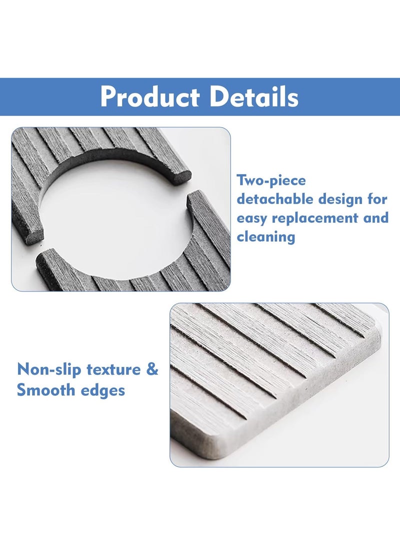 Bukela Diatomite Faucet Mat - Fast Drying Sink Splash Guard Water Absorbing Stone Sink Tray, Instant Faucet Mat for Kitchen & Bathroom Counter to Prevent Moisture Buildup(45*10*0.9cm) - Image 2