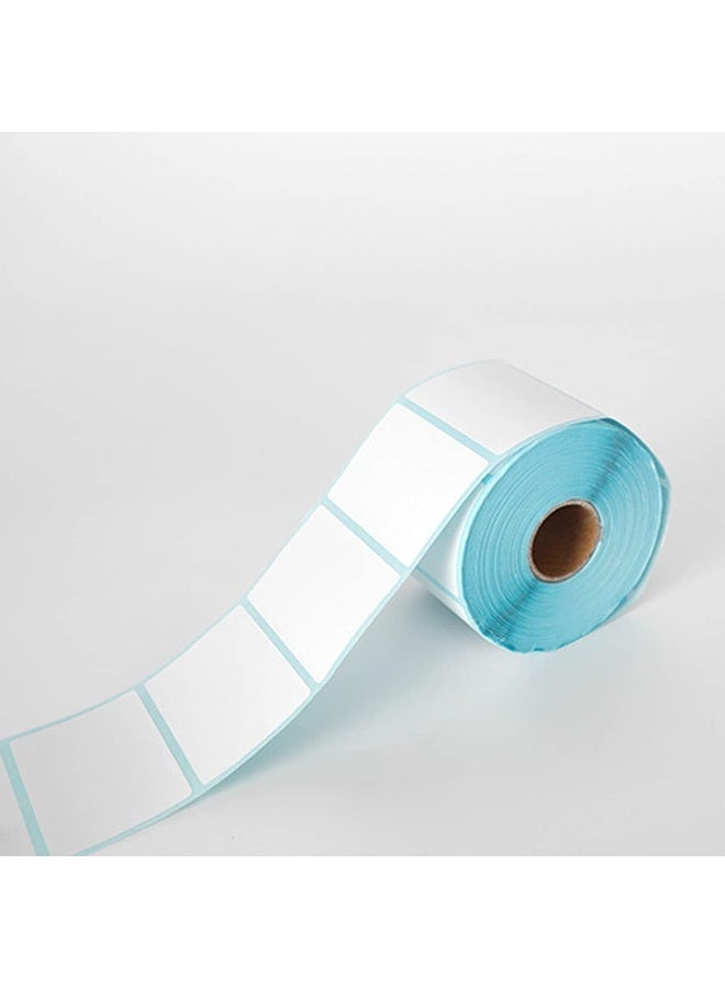 ECVV ملصقات حرارية مباشرة قابلة للطباعة، ملصقات ذاتية اللصق، 1000 قطعة/لفة، 50 مم × 30 مم، رموز شريطية، عنوان، شحن، بريد، فارغة - 2 لفة - Image 4