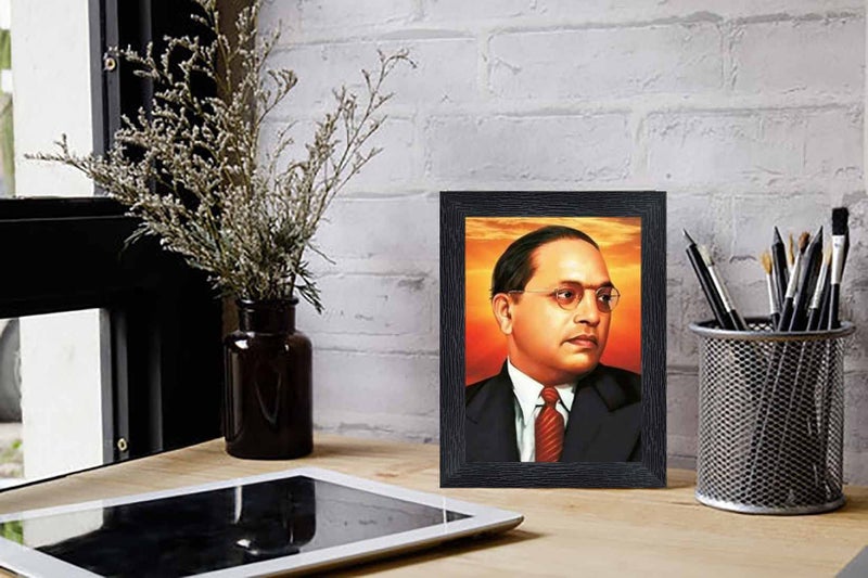 pnf Dr. B. R. Ambedkar Wood Photo Frames with Acrylic Sheet (Glass)(photoframe,Multicolour,6x8inch)-19818 - Image 2