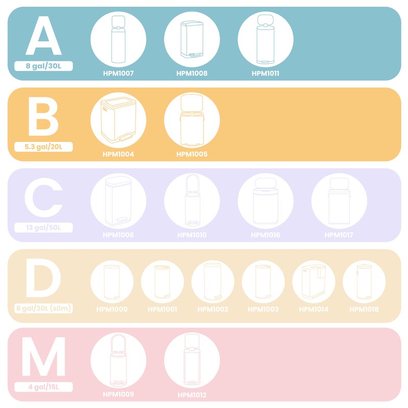 happimess HPM3000A-WHITE 7.9 Gallon Kitchen Drawstring Trash Bags, Trash Can Liner, White, 60-Count, 3-Packs of 20 Liners - Image 3