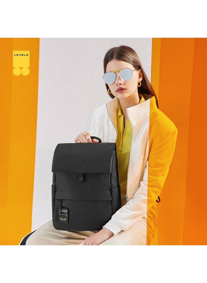 Level8 Casual Business Laptop Backpack, Travel Bag For Men And Women, Commuter 14-inch Moment Series Mini Black - Image 5