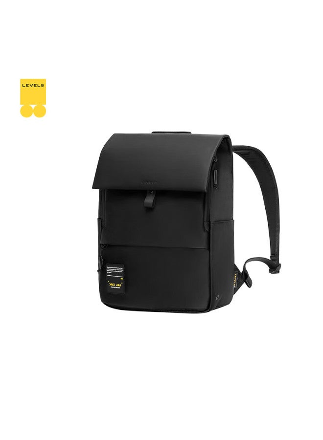 Level8 Casual Business Laptop Backpack, Travel Bag For Men And Women, Commuter 14-inch Moment Series Mini Black - Image 3