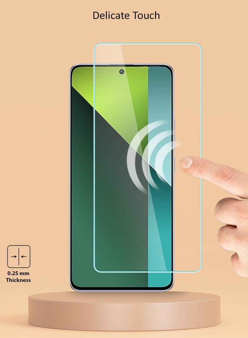 Techie HD Tempered Glass Screen Protector for Redmi Note 13 Pro 4G - Anti Reflection Anti Bubbles 9H Hardness 0.33 mm Rounded Edges Easy Installation - Image 4