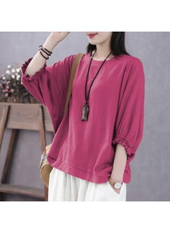 Plus Large Size Women's Clothing Summer Short-sleeved Top For Chubby Girls