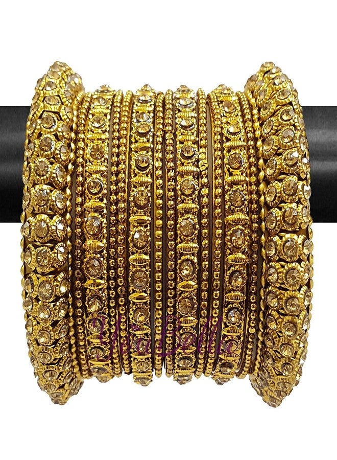 YouBella Fashion Jewellery Traditional Gold Plated Bracelet Bangle for Girls and Women (2.4) - Image 1