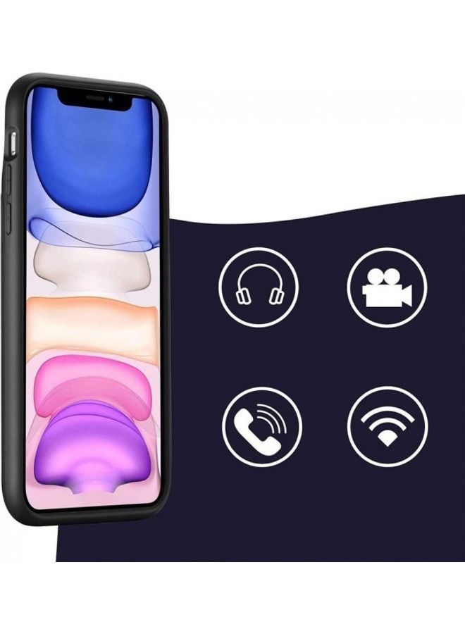 NIBEMINENT Protective Battery Case Cover For Apple iPhone 12 Pro Max 4500mAh Black - Image 2