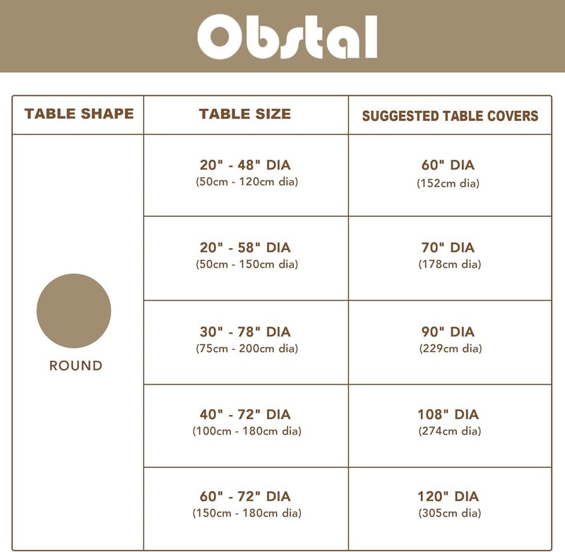Obstal Global upgraded practical design Sage Green Round Table Cloth - Heavy Duty Water Resistance Polyester Tablecloth, Decorative Fabric Table Cover for Outdoor and Indoor Use, 70 Inch Diameter Defect free upgraded substance - Image 5