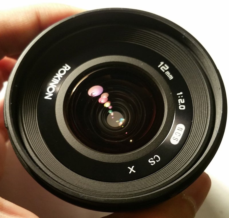 Rokinon 12mm F2.0 Ultra Wide Angle Lens for Sony Fuji X, Black - Image 1