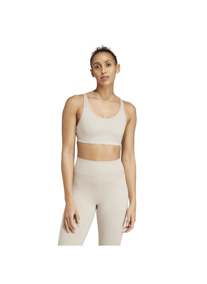 Adidas adidas All Me Ess Ms Beige Training Bra 2XSB  - Image 4