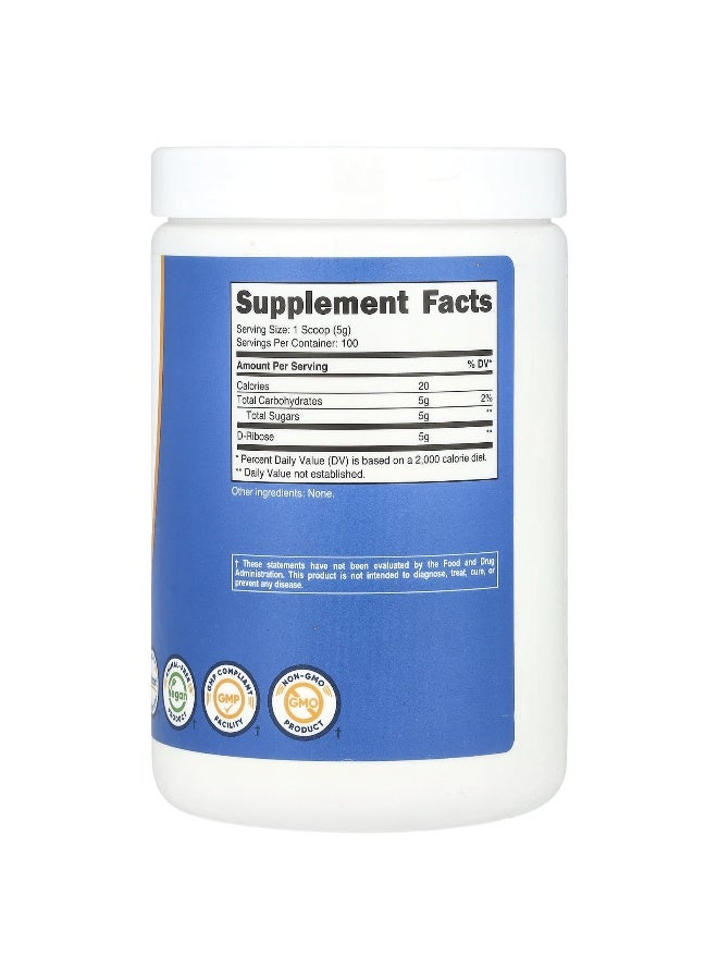 Nutricost, D-Ribose, Unflavored, 17.9 oz (500 g) - Image 2
