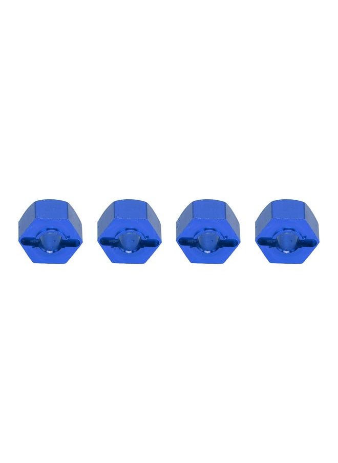 Thoraya 12mm Hex Hubs Wheel Adapters Aluminum Alloy RC Hex Wheel Hub Adapter with Cross Wrench for RC Car Upgrades Accessories Dark Blue  - Image 3