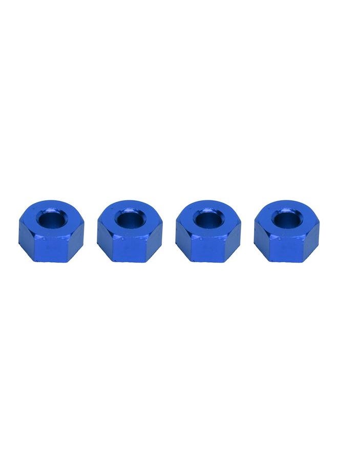 Thoraya 12mm Hex Hubs Wheel Adapters Aluminum Alloy RC Hex Wheel Hub Adapter with Cross Wrench for RC Car Upgrades Accessories Dark Blue  - Image 2
