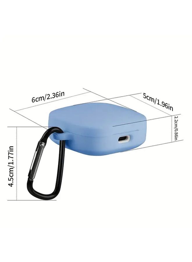 Green Elastic Anti Scratch Case For Redmi Buds 6 Active With Metal Buckle - Image 2